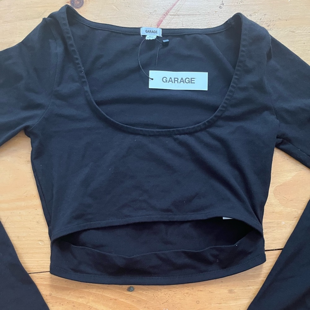Garage cropped long sleeve (brand new with tags)